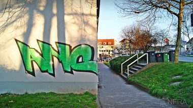 Graffiti Bombing in Saarbrücken - Photo by InfraHD - ANC
