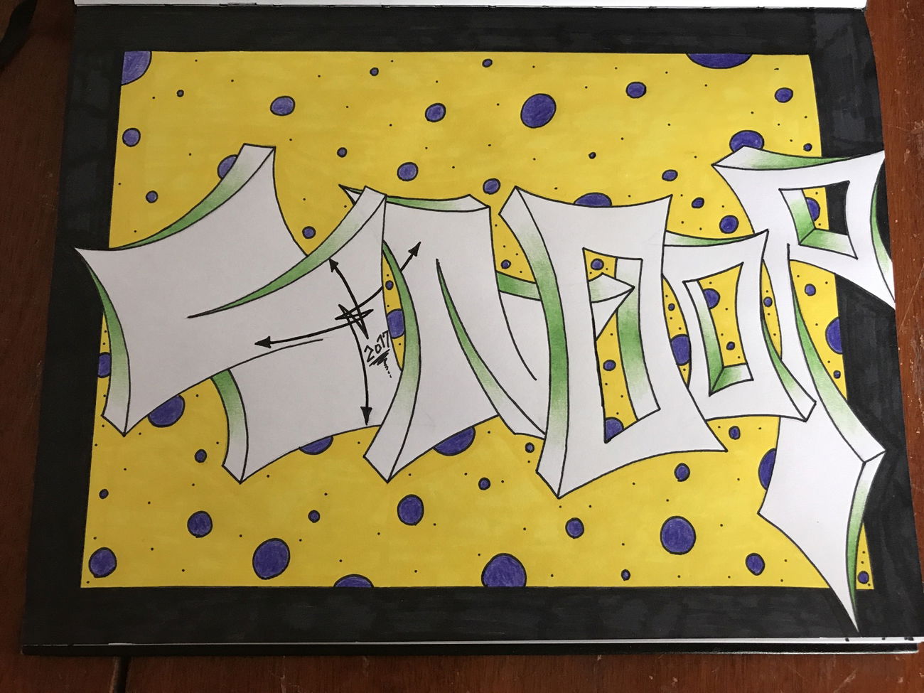 Graffiti Photo by Inkedout11 - wordart, graffitibattle, sketch (2017)