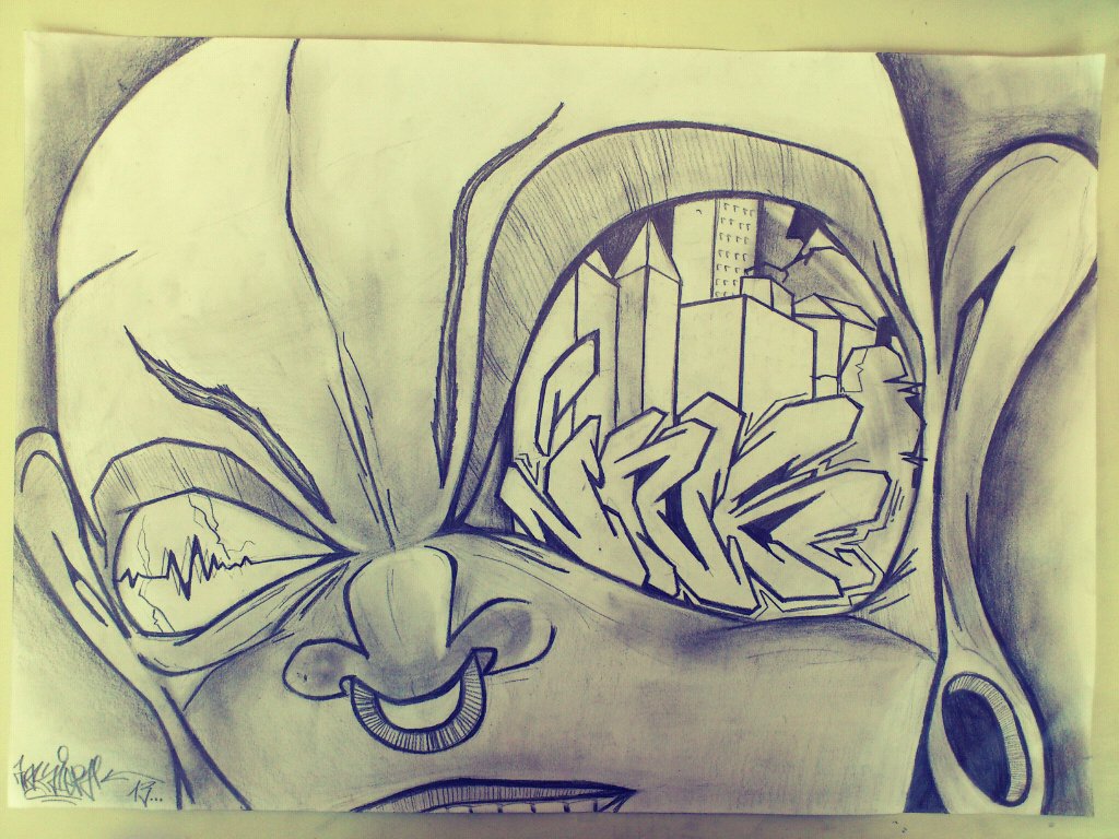 Graffiti Wall in Chemnitz - Photo by Inker - ink, inker, ave (2013)