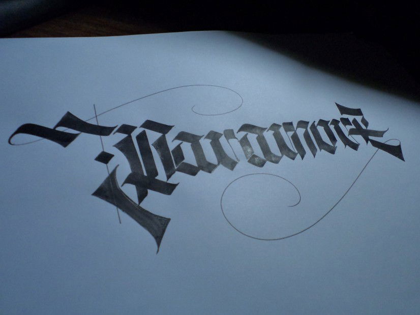 Graffiti Sketch in Russia - Photo by Inok - calligraphy, lettering (2013)