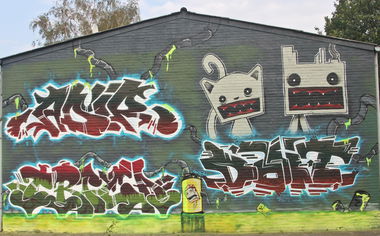 Graffiti Wall in Lüneburg - Photo by Internetzo - Adir, Trica, Doit (2011)