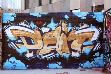 Graffiti Wall in Barcelona - Photo by Internetzo - Doit, VGS (2014)