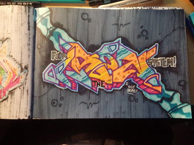 Graffiti Sketch - Photo by Iron - Iron, 2014, Sketch (2014)