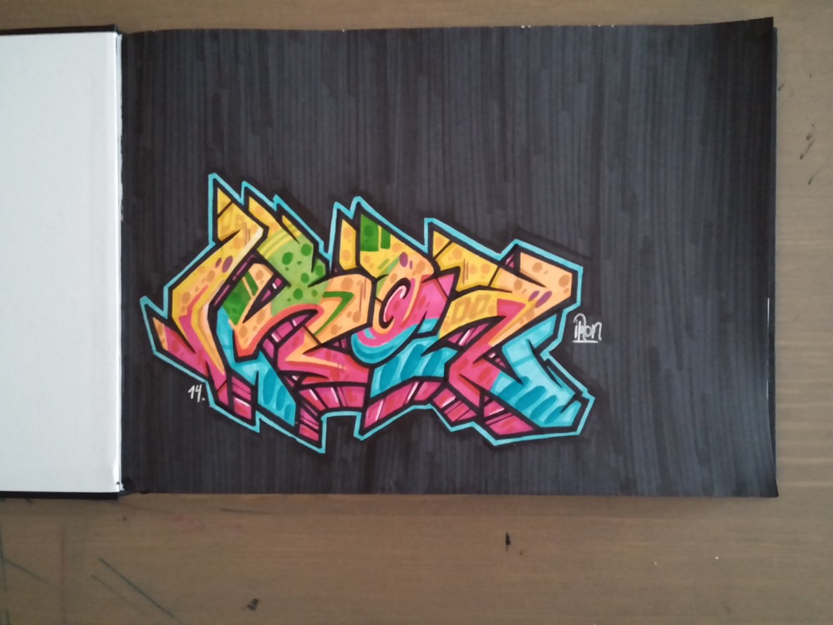 Graffiti Sketch - Photo by Iron - Iron, Full, Color (2014)