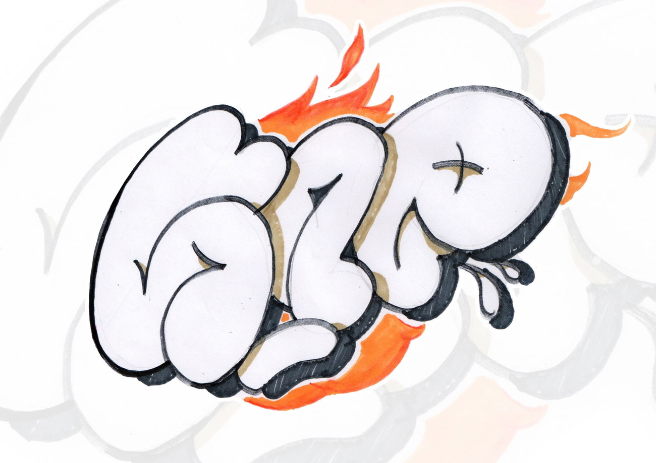 Graffiti Sketch - Photo by IvanSne (2018)