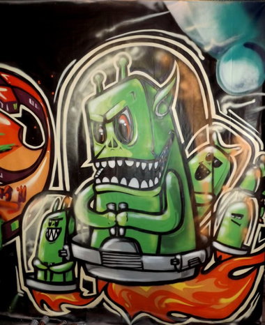 Graffiti Wall - Photo by IvanSne