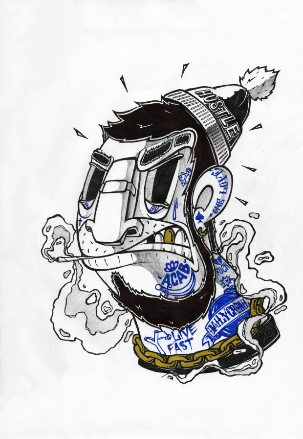 Graffiti Sketch - Photo by IvanSne