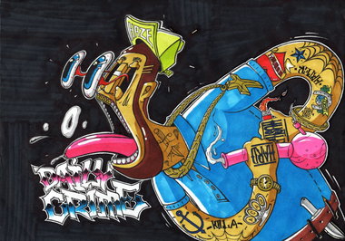 Graffiti Sketch - Photo by IvanSne