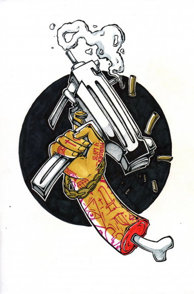 Graffiti Sketch - Photo by IvanSne