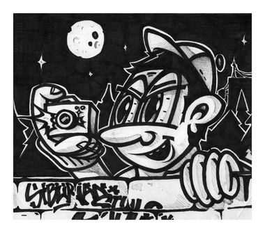 Graffiti Sketch - Photo by IvanSne