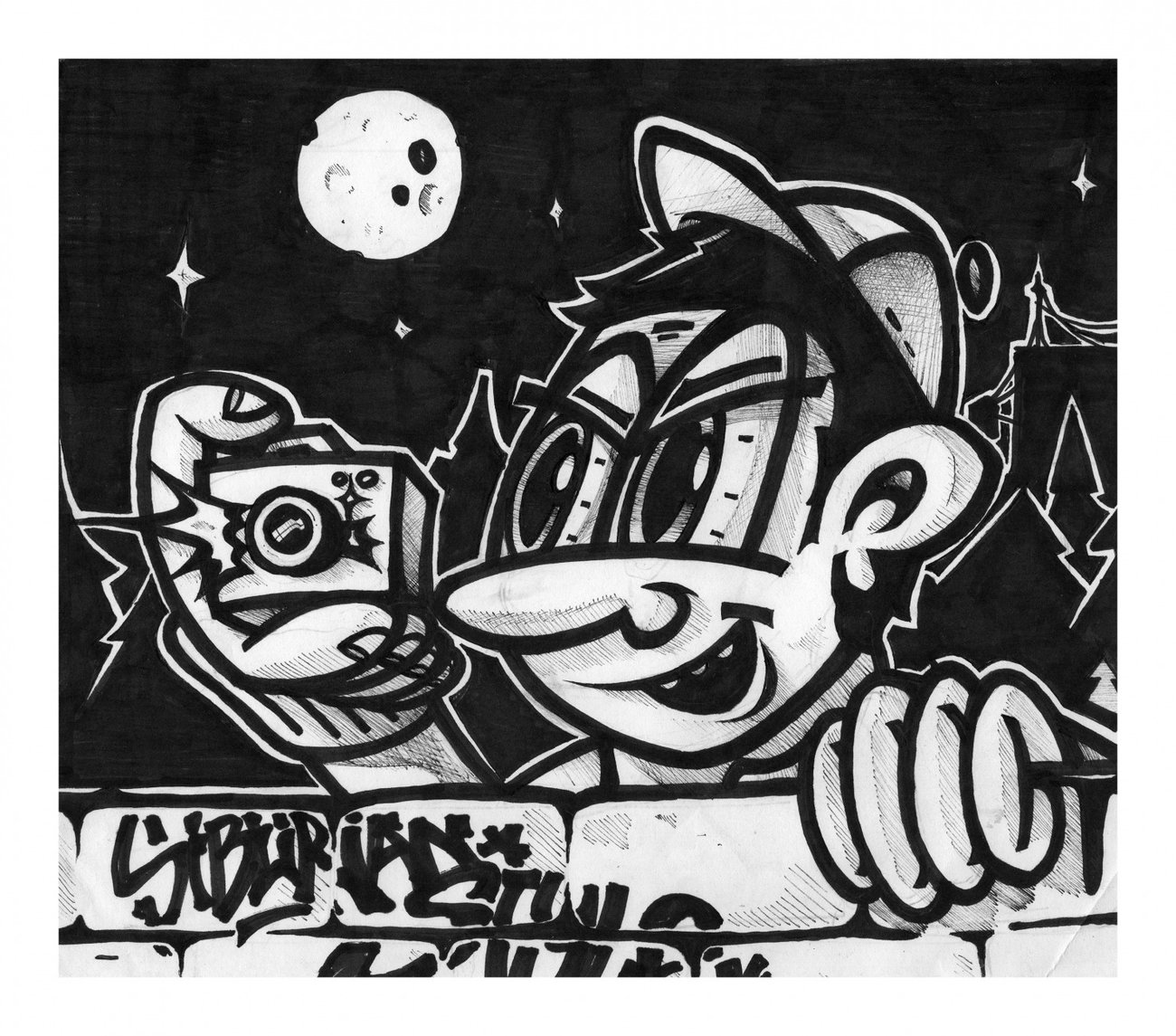 Graffiti Sketch - Photo by IvanSne