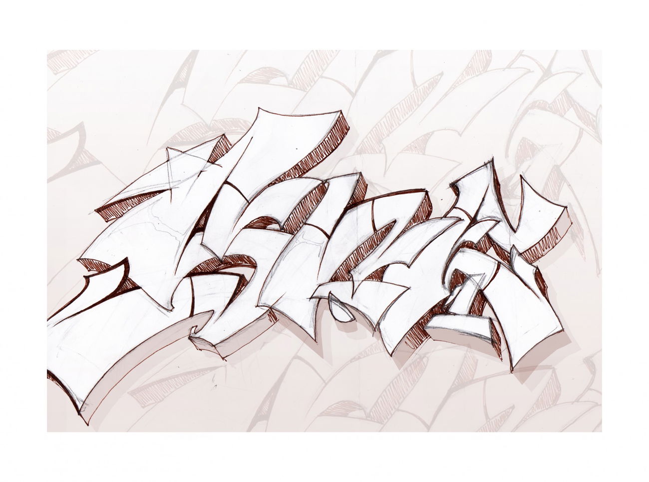 Graffiti Sketch - Photo by IvanSne