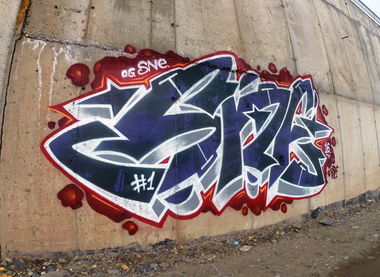 Graffiti Wall - Photo by IvanSne - original, sne, 1 (2016)