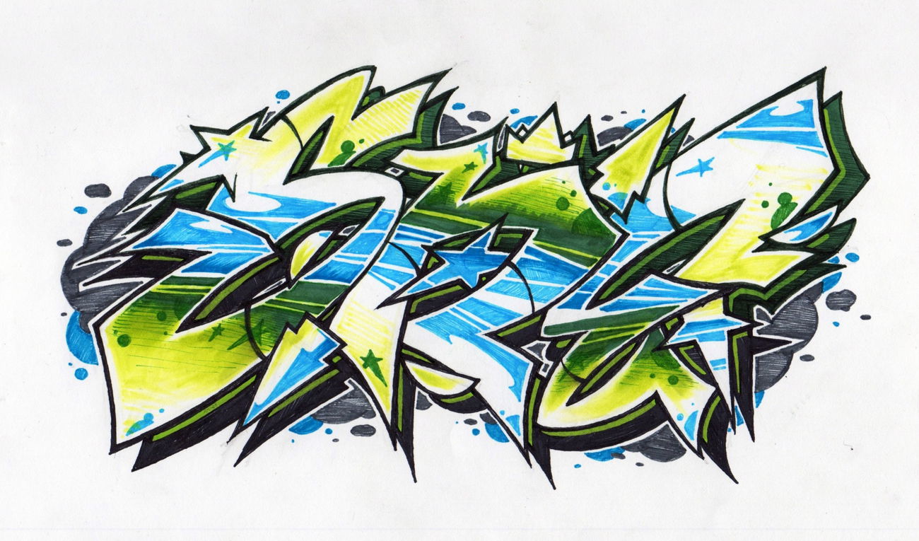 Graffiti Sketch - Photo by IvanSne - original, sne, 1 (2015)