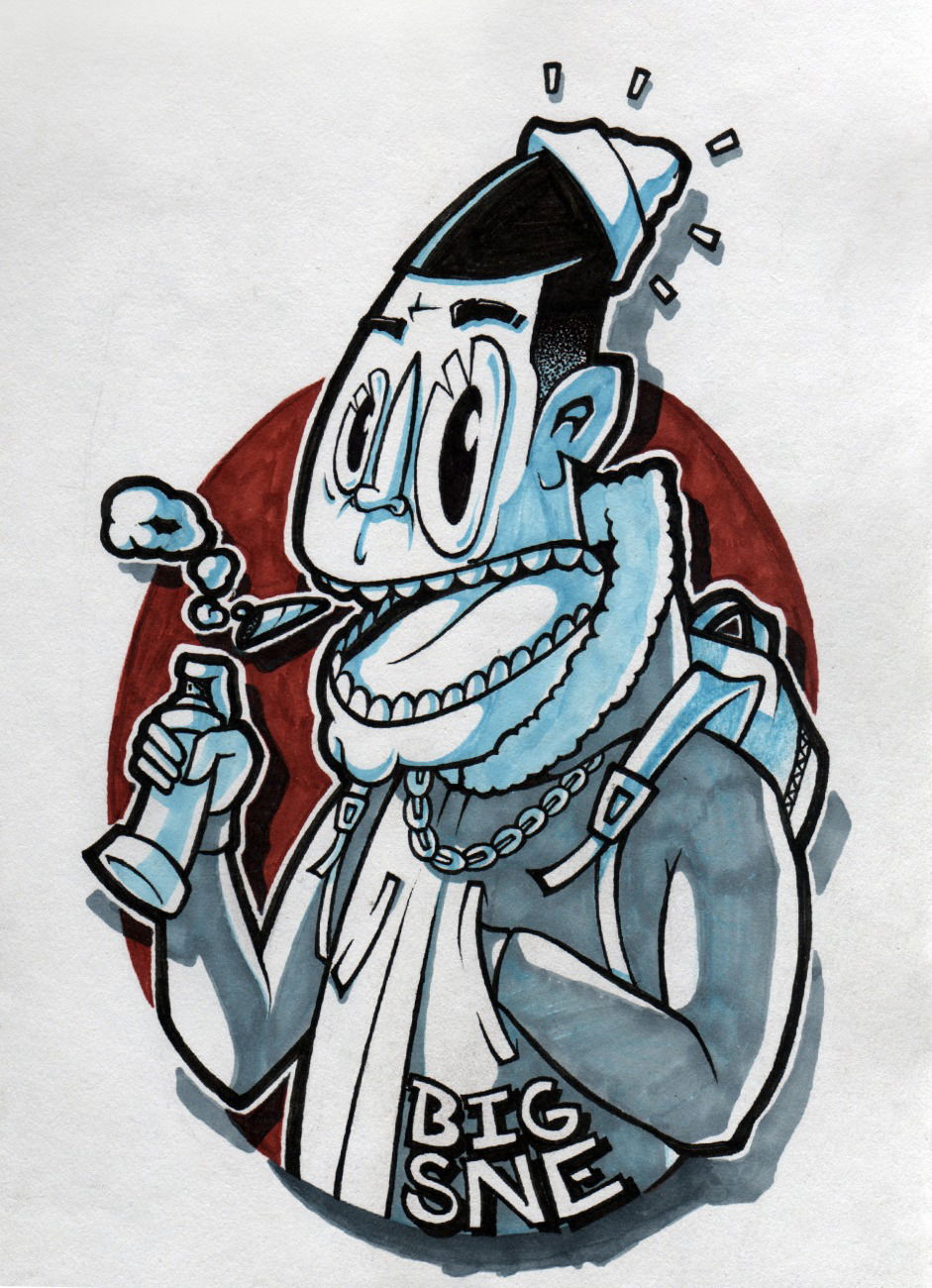 Graffiti Sketch - Photo by IvanSne - original, sne, 1 (2016)