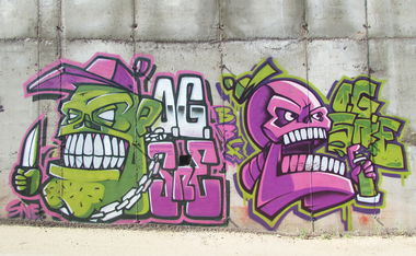 Graffiti Wall - Photo by IvanSne - og, original, sne (2016)