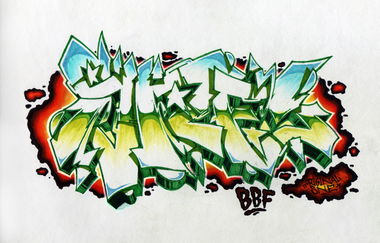 Graffiti Sketch - Photo by IvanSne - original, sne, 1 (2016)