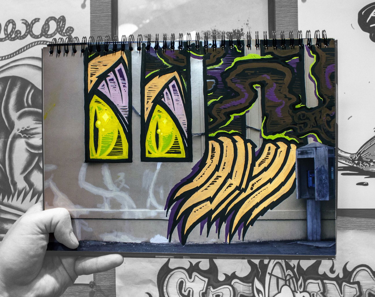 Graffiti Sketch - Photo by IvanSne (2018)