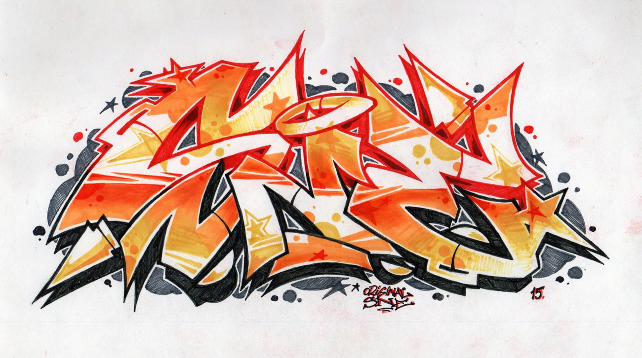 Graffiti Sketch - Photo by IvanSne - original, sne, 1 (2015)
