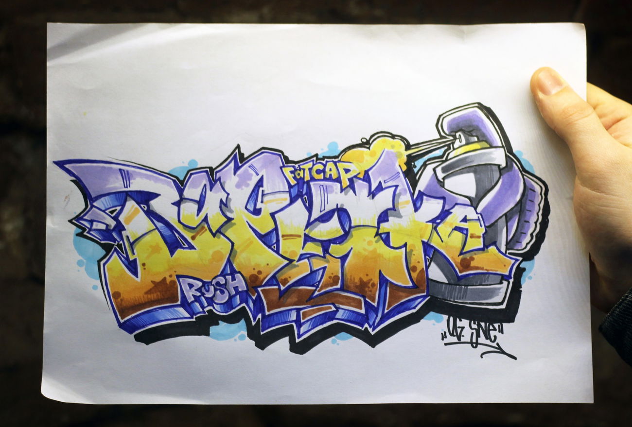 Graffiti Sketch - Photo by IvanSne (2017)