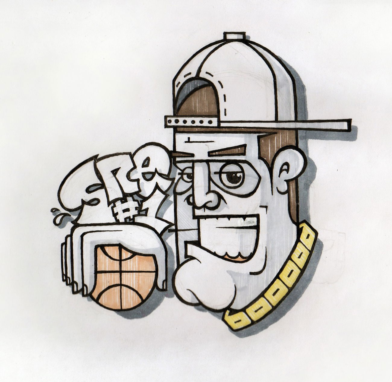 Graffiti Sketch - Photo by IvanSne - original, sne, 1 (2016)