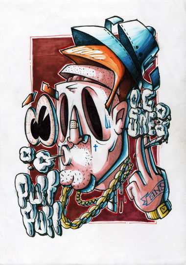 Graffiti Sketch - Photo by IvanSne - sne, 1, character (2015)