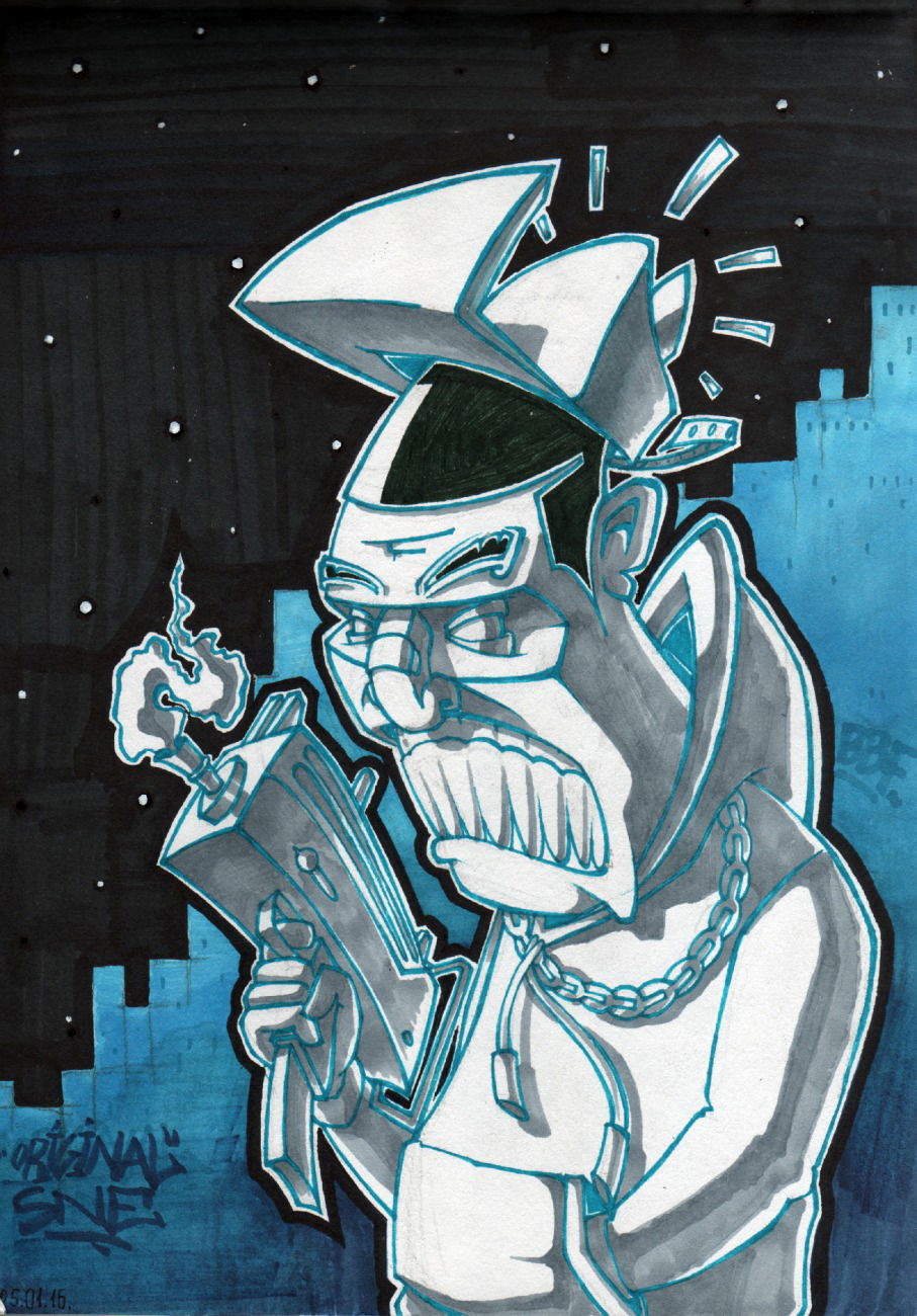 Graffiti Sketch - Photo by IvanSne - original, sne, 1 (2016)