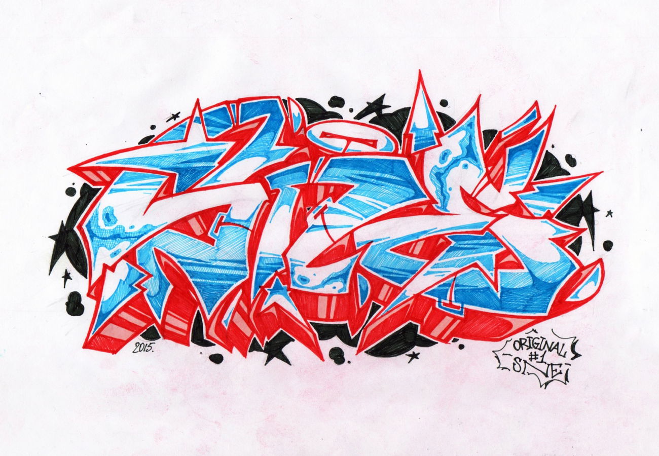 Graffiti Sketch - Photo by IvanSne - sne, original, 1 (2015)