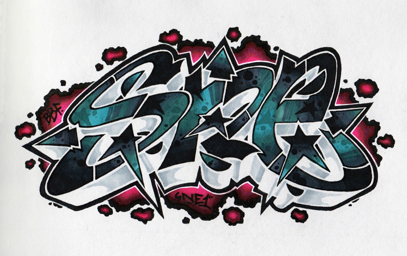 Graffiti Sketch - Photo by IvanSne (2016)