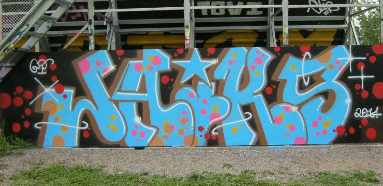 Graffiti Wall - Photo by JAIKSTONED94 - Jaiks, GP, Helsinki (2014)