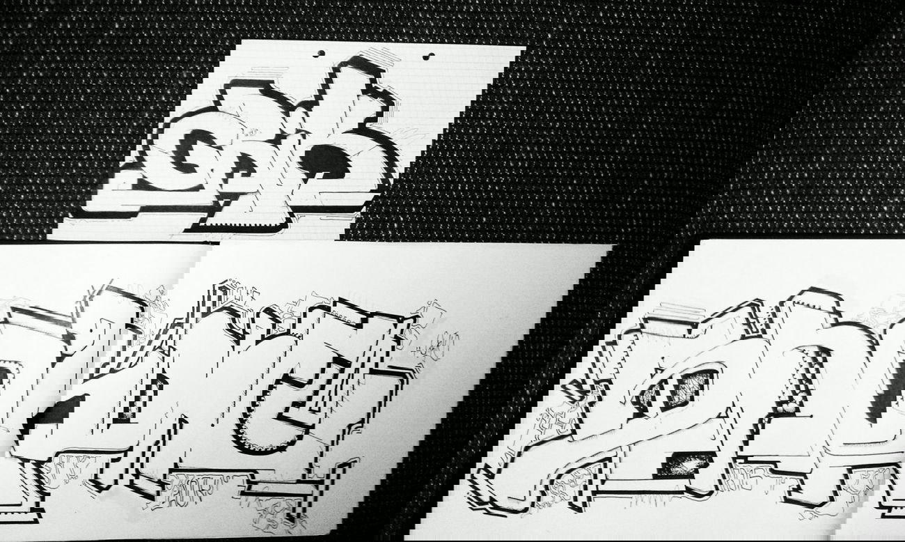 Graffiti Sketch - Photo by JAMAL - snok, znok (2015)