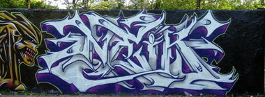 Graffiti Wall - Photo by JJoe - neik, sime