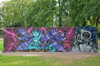 Graffiti Wall - Photo by JJoe - sime, ges