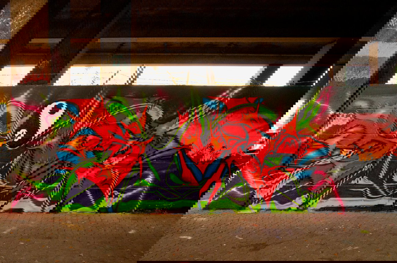 Graffiti Wall - Photo by JJoe - sime