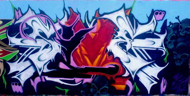 Graffiti Wall - Photo by JJoe - sime