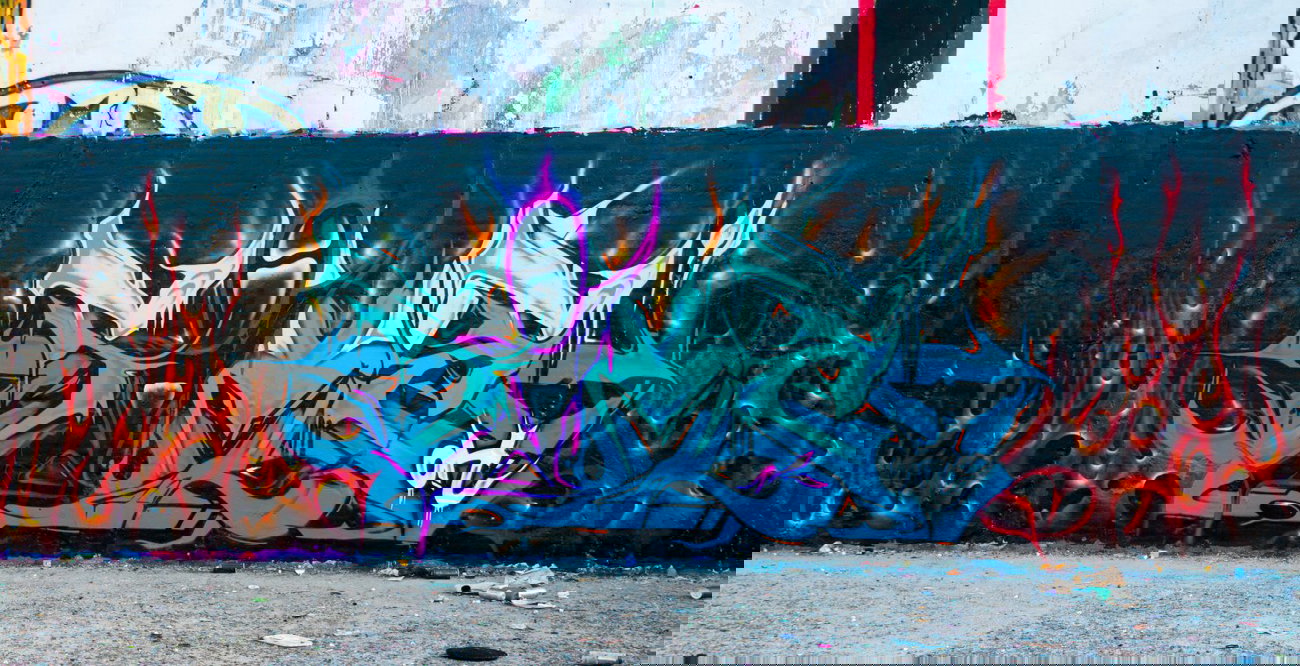 Graffiti Wall - Photo by JJoe - sime