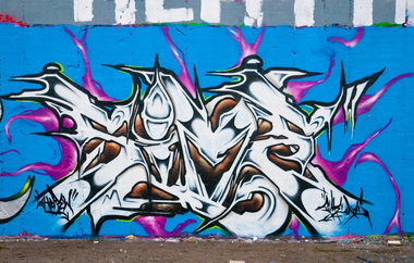 Graffiti Wall - Photo by JJoe - sime