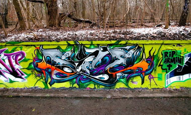 Graffiti Wall - Photo by JJoe - Sime