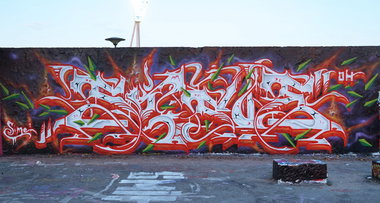 Graffiti Wall - Photo by JJoe - Sime