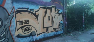 Graffiti Bombing in Leipzig - Photo by JOK (2025)