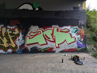 Graffiti Wall in Leipzig - Photo by JOK (2024)