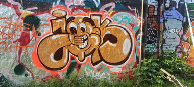 Graffiti Wall in Leipzig - Photo by JOK (2025)