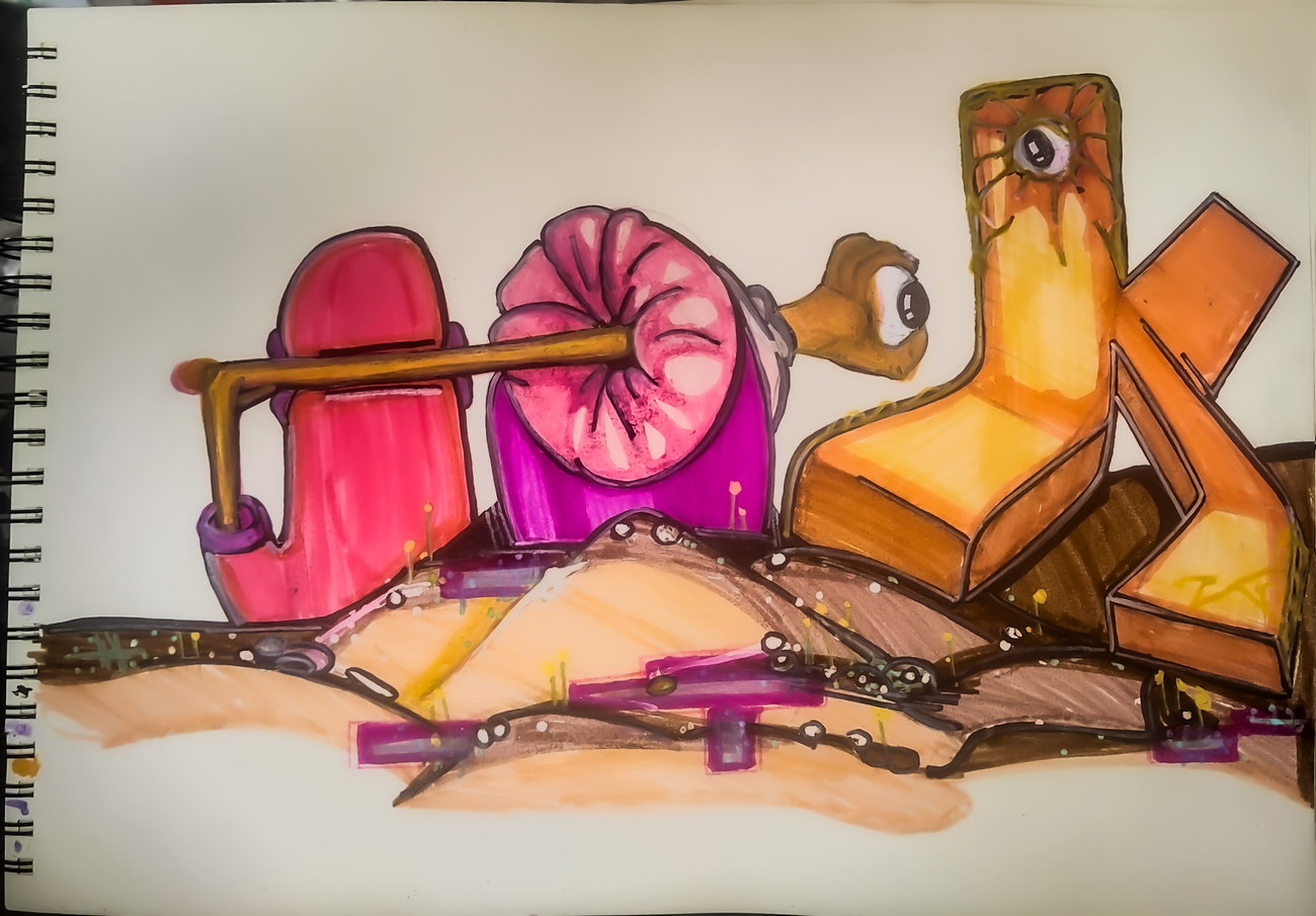 Graffiti Sketch - Photo by JOK (2026)