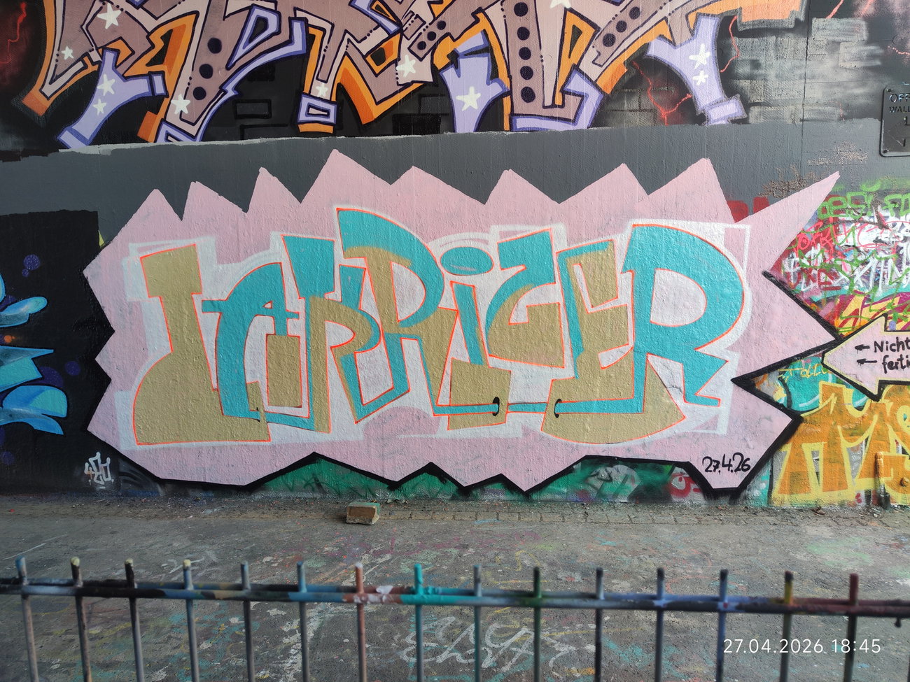 Graffiti Wall in Leipzig - Photo by JOK (2026)