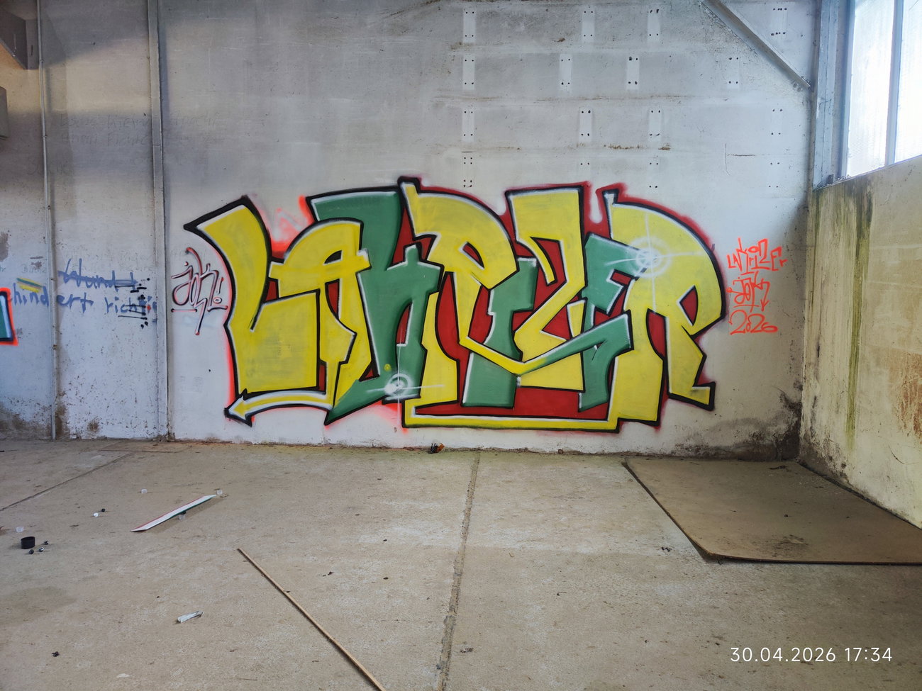 Graffiti Wall in Leipzig - Photo by JOK (2026)
