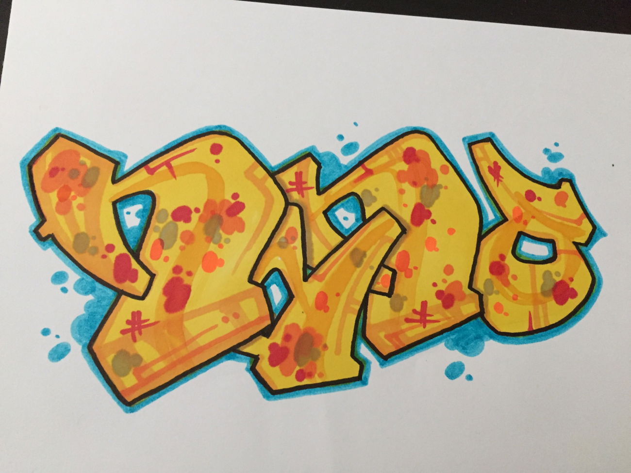 Graffiti Sketch in Eskilstuna - Photo by JONESBSR13 - Jones (2016)