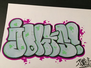 Graffiti Sketch in Eskilstuna - Photo by JONESBSR13 - Jones (2016)