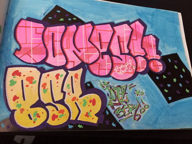 Graffiti Sketch in Eskilstuna - Photo by JONESBSR13 - Jones (2016)