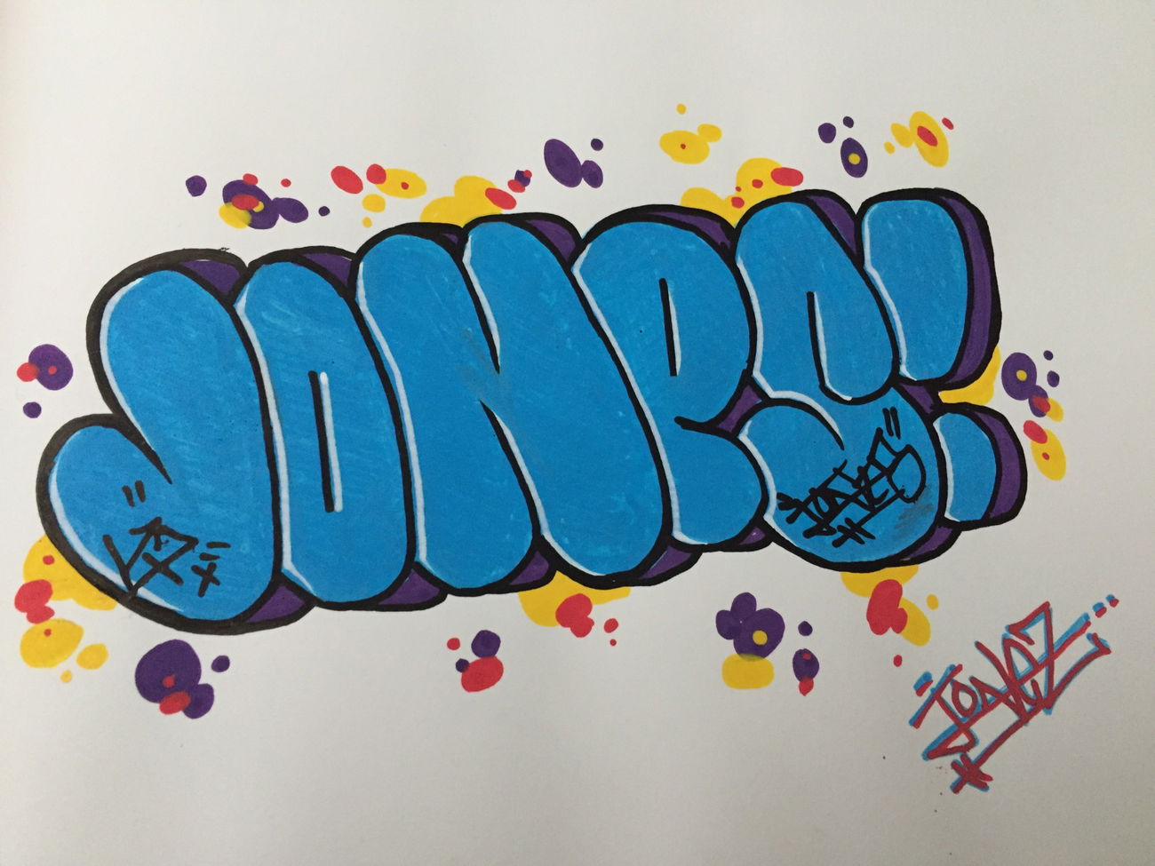 Graffiti Sketch in Eskilstuna - Photo by JONESBSR13 - Jones (2016)