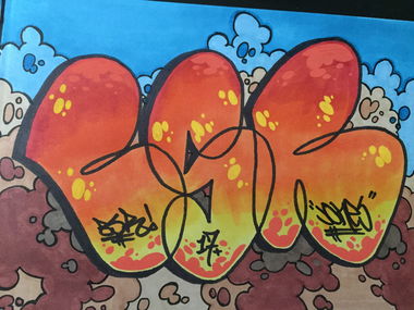 Graffiti Sketch in Eskilstuna - Photo by JONESBSR13 - Jones (2016)